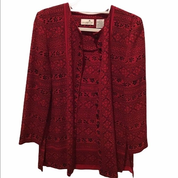Liz Claiborne Collection VTG Red Jacket - Size 10P - Picture 1 of 5
